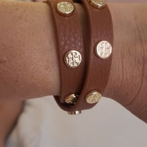 Tory burch leather bracelet
